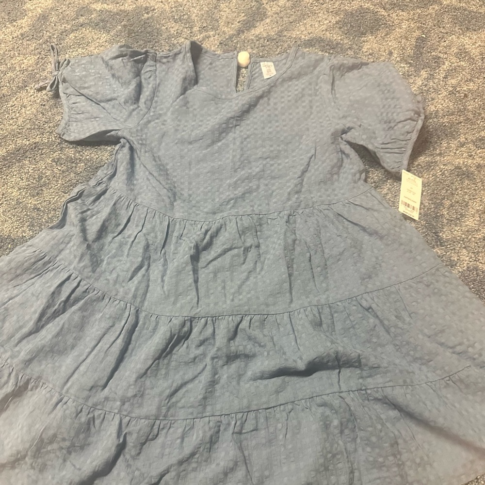 Girls powder blue dress size 14 new with tags